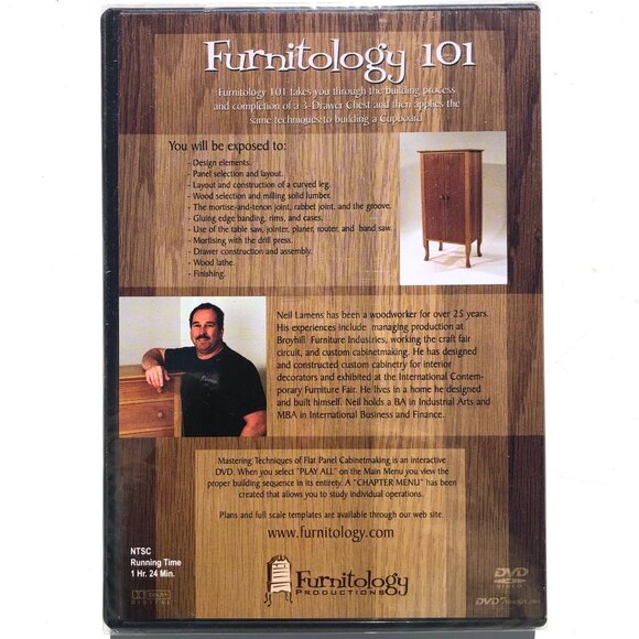 Furnitology 101 Mastering Techniques of Flat Panel Cabinetmaking DVD Neil Lamens - Picture 2 of 2